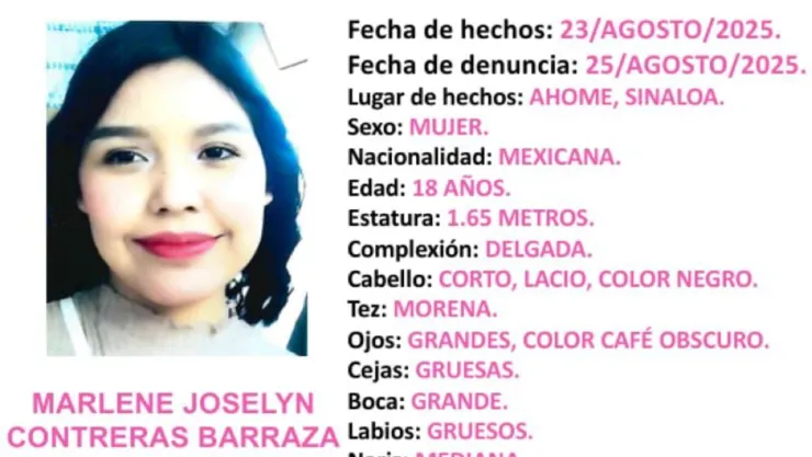 Marlene desaparecida en Los Mochis