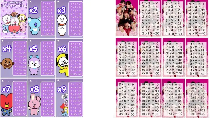 BTS Tablas de multiplicar de color rosa y morado.jpeg
