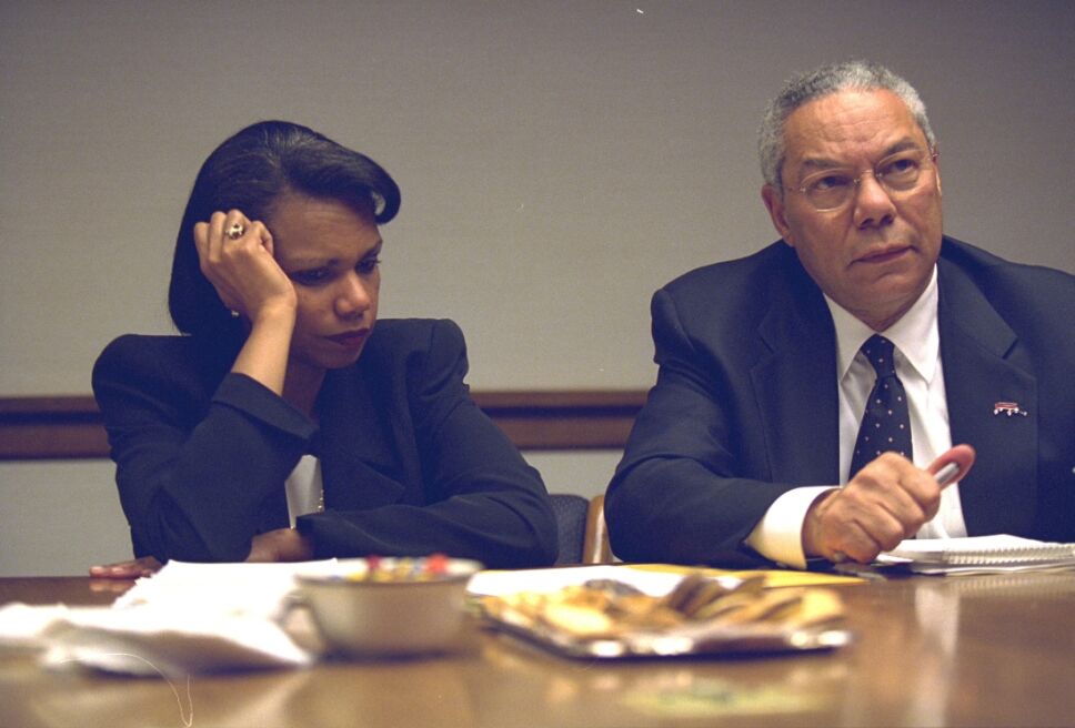 Rice y Powell en la Casa Blanca.jpg
