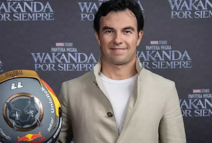 Checo Pérez y Black Panther Wakanda Forever llegan juntos al GP Brasil