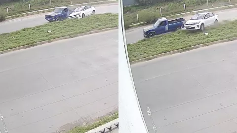 VIDEO: Choque en Avenida Constitución deja varios lesionados