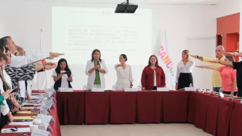 Ana Paty Peralta presente en la instlación del Sistema Municipal de Prevención, Atención, Sanción y Erradicación de la Violencia contra las Mujeres
