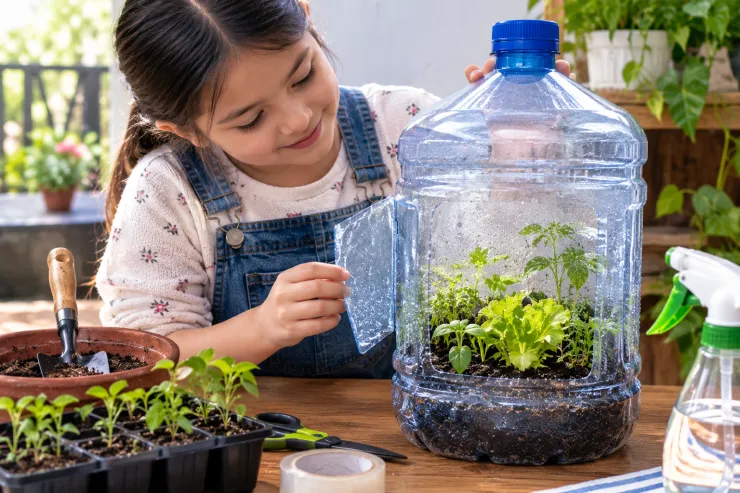 ¿Cómo reciclar tu garrafón de agua? Ideas para convertirlo en un mini invernadero
