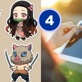 4 plantillas de stickers de Demon Slayer para decorar tu tableta con tus personajes favoritos para imprimir en casa.png