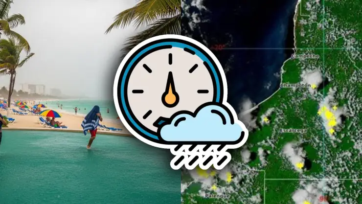 Esta es la hora EXACTA en que habrá lluvias en Quintana Roo HOY martes 19 de agosto de 2025