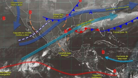 Frente Frío 19 provocará heladas de hasta -10 grados esta semana en México.