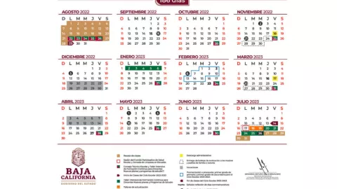 Modifican el calendario escolar 2022-2023 para Baja California