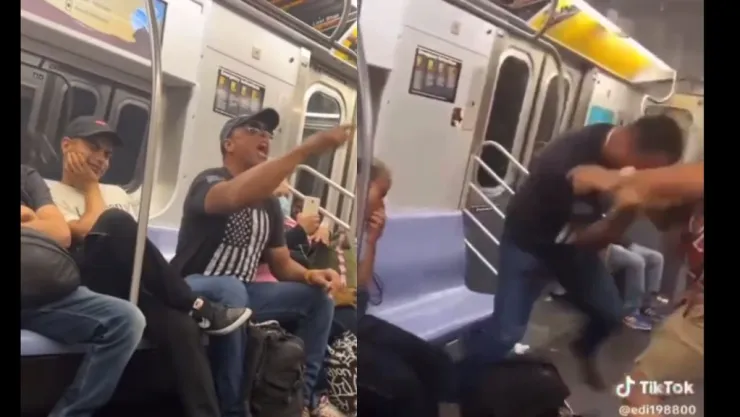 Se pelean en Metro de Estados Unidos