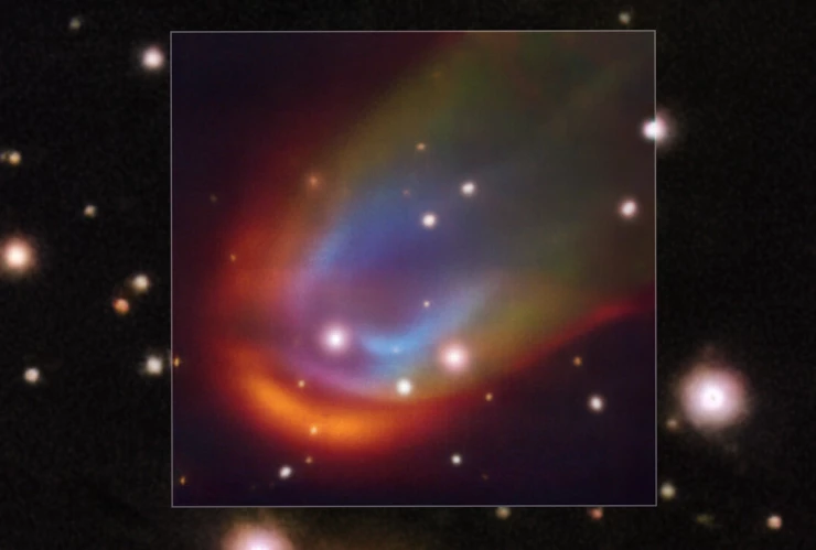 Vista por telescopio de una estrella muerta situada a 730 años luz de la Tierra.