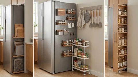 Espacio refrigerador pared