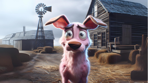 ¿Cómo se vería Coraje “El Perro Cobarde” en la vida real?