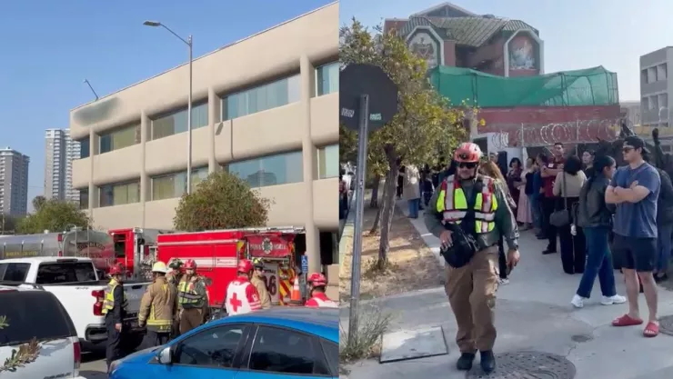 ¡Evacúan centro médico en Zona Río por incendio en elevadores!