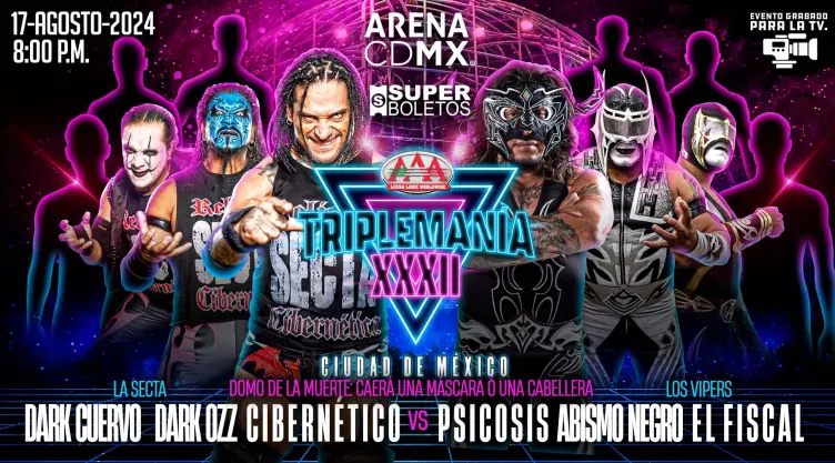 Triplemanía XXXII Arena Ciudad de México Vampiro Canadiense