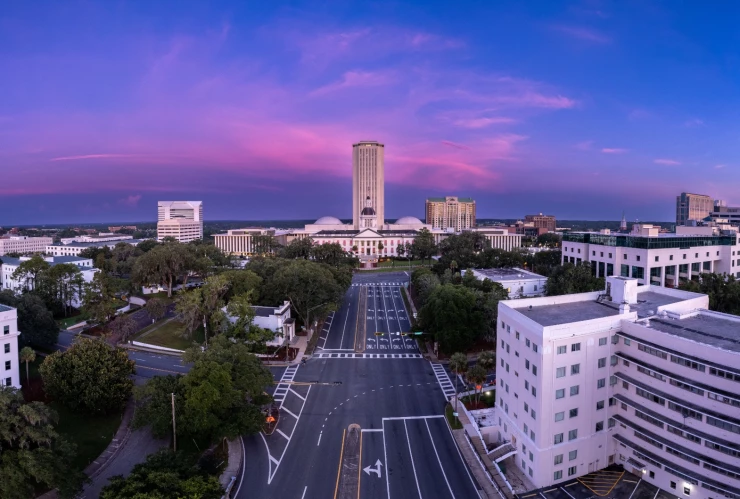 Calles de la ciudad de Tallahassee