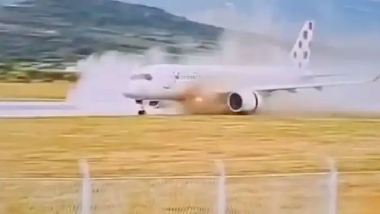VIDEO: Avión con 132 pasajeros sufre grave accidente en pista tras abortar el despegue