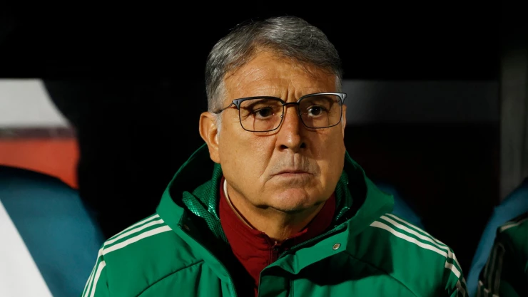 Tata Martino en el banquillo de la Selección Mexicana