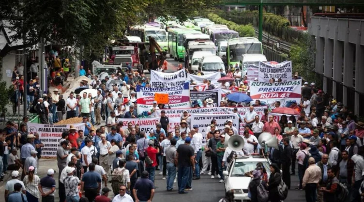 megabloqueo de transportistas CDMX 29 de octubre