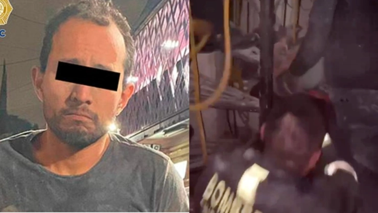 Presunto ladrón se atora entre muros de un inmueble; SSC lo rescata y detiene