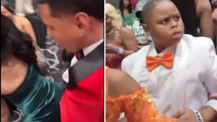 Video: Niño enfurece al ver a su mamá perrear en una fiesta
