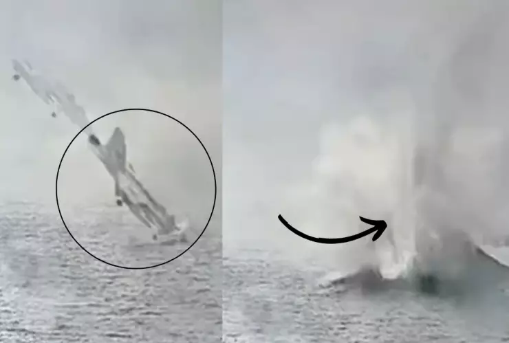 Video del accidente de avión de la Marina en Shelter Island, San Diego miércoles 12 de febrero de 2025