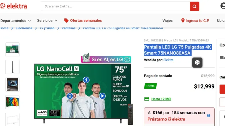pantalla lg