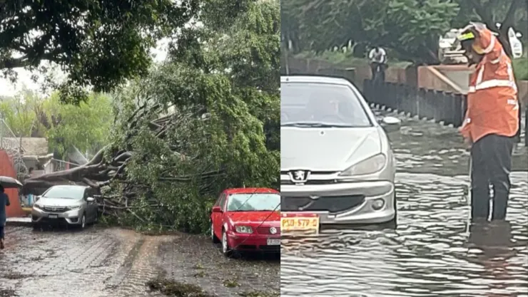 Así afectaron las fuertes lluvias a Morelia, Michoacán.