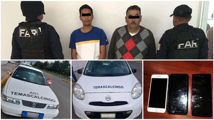 Los hombres traían tarjetas con claves alfanuméricas utilizadas por cuerpos de seguridad pública.