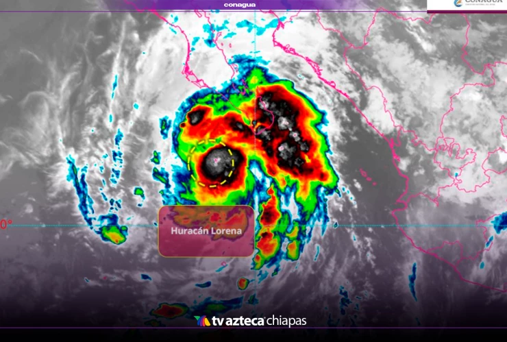 ¡Huracán Lorena avanza con fuerza hacia costas mexicanas! Estos serán los estados afectados