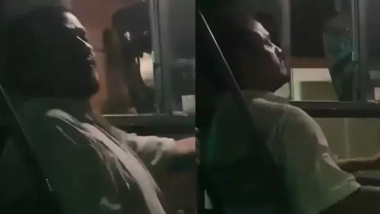 Captan a conductor de autobús actuando raro en Veracruz.