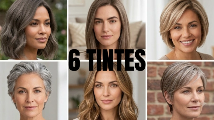 6 tintes de pelo de bajo mantenimiento para mujeres con muchas canas a los 50