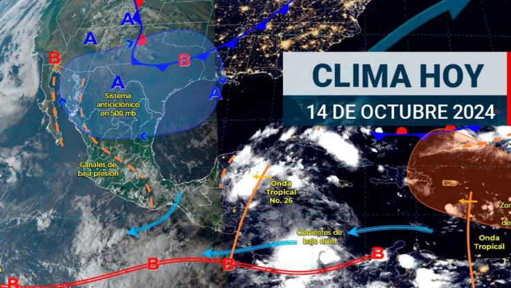 Clima en México En qué estados lloverá hoy lunes 14 de octubre