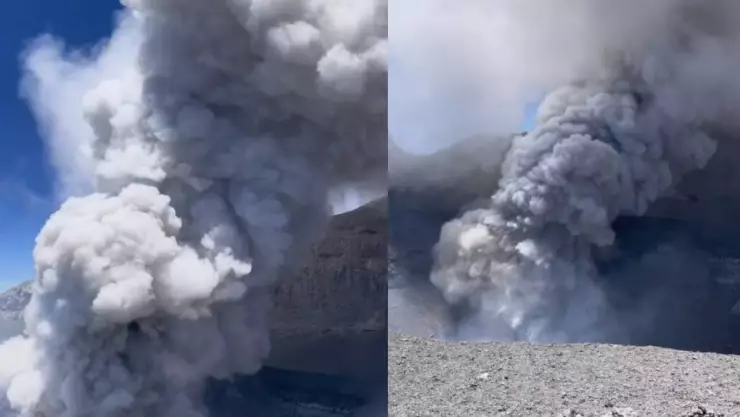 Popocatépetl: ¿cómo luce el volcán en plena erupción?