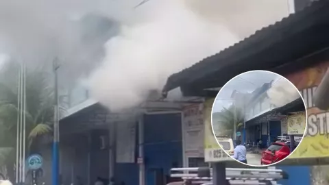 En redes se difundió un video del momento exacto del estallido técnico