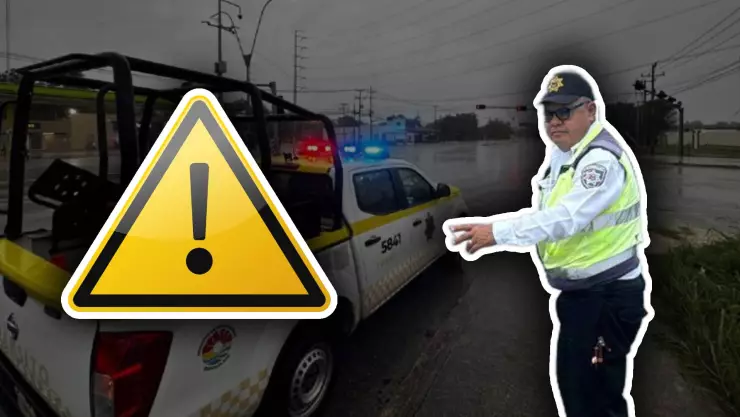 Tráfico por calles cerradas en Cancún HOY sábado 12 de abril de 2025.jpg