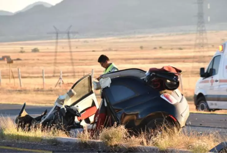 Accidente carretera Cuauhtémoc-Chihuahua