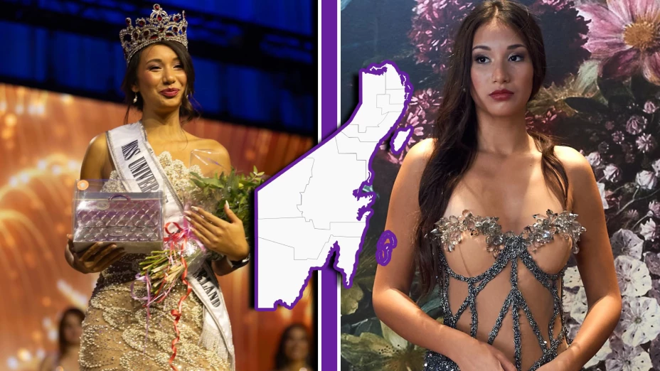 Ella es Naima acosta, la quintanarroense que llegó al Miss Universo 2025 compitiendo por otro país.webp