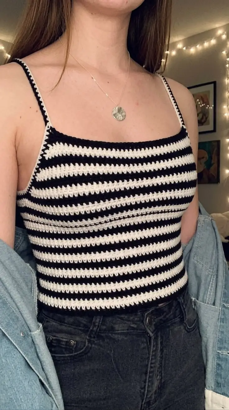 Así puedes hacer un top de crochet paso a paso