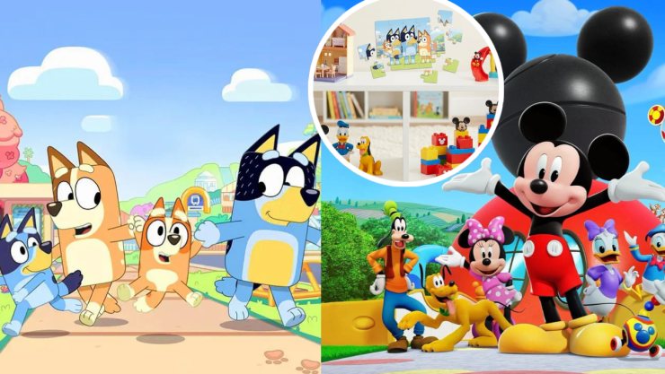 5 juguetes de ‘Bluey’ y ‘La Casa de Mickey Mouse’ que ayudan a desarrollar la inteligencia de los niños