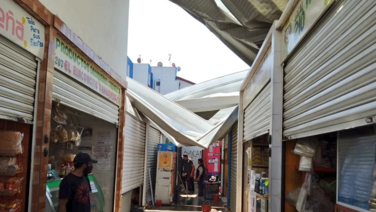 Mercado Xochinahuac Azcapotzalco granizo