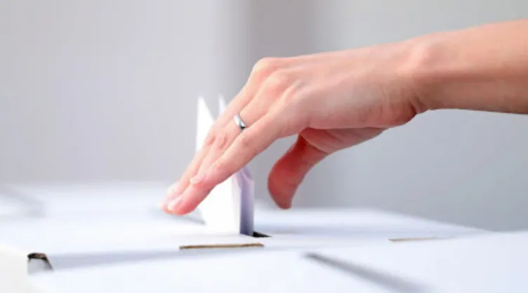 Persona votando