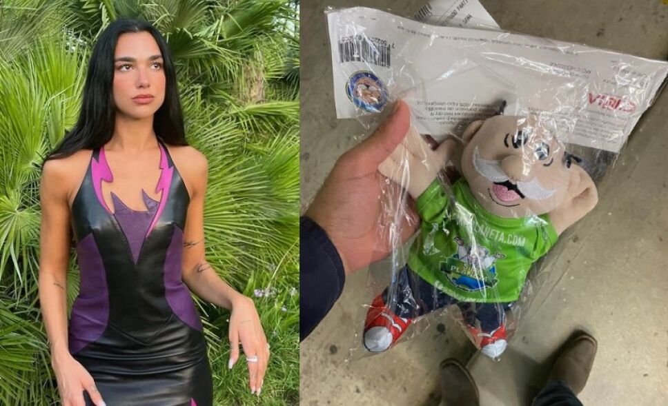 Dua Lipa hace las paces con el Dr. Simi: Toma el muñeco en concierto