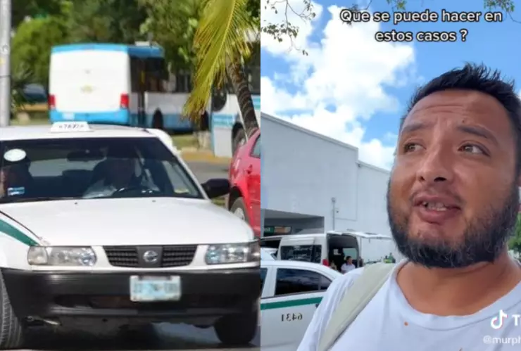 “No vayas a tomar un Uber” Influencer denuncia a taxista de Cancún