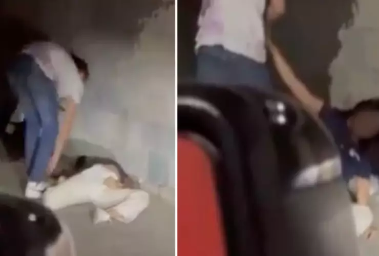 Captan a joven golpeando BRUTALMENTE a su novia en Guanajuato