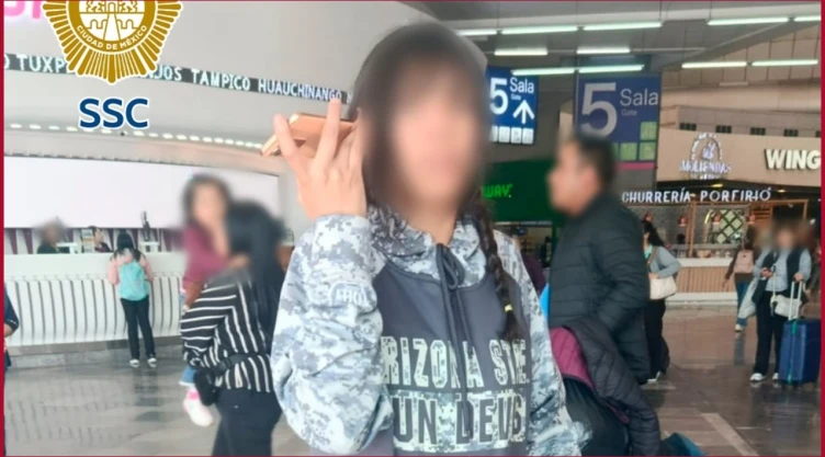 Localizan a menor de 14 años deambulando en la Central del Norte en CDMX tras desaparecer en Guanajuato.