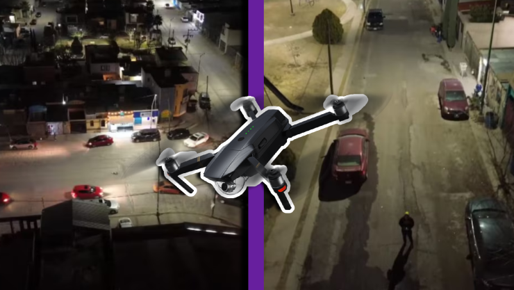 ¡Ingenio nivel IA! Chihuahuense usa un dron para checar si ya abrió el puesto de esquites y se vuelve viral.webp