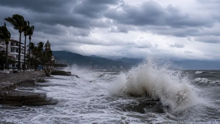 Olas de hasta 2 metros en Puerto Vallarta; este es el clima hoy 7 de julio