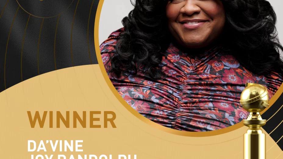 Da’Vine Joy Randolph ganó el premio a la Mejor Actriz de Reparto en los Globos de Oro 2024