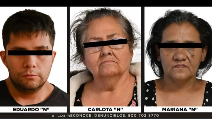 Autoridades piden penas de 140 y 210 años para doña Carlota y sus hijos por el doble homiidio en Chalco