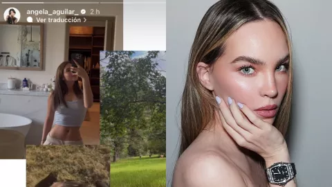 ¿Se enojó? Esta fue la reacción de Ángela Aguilar tras ser comparada con Belinda tras reciente cambio de look