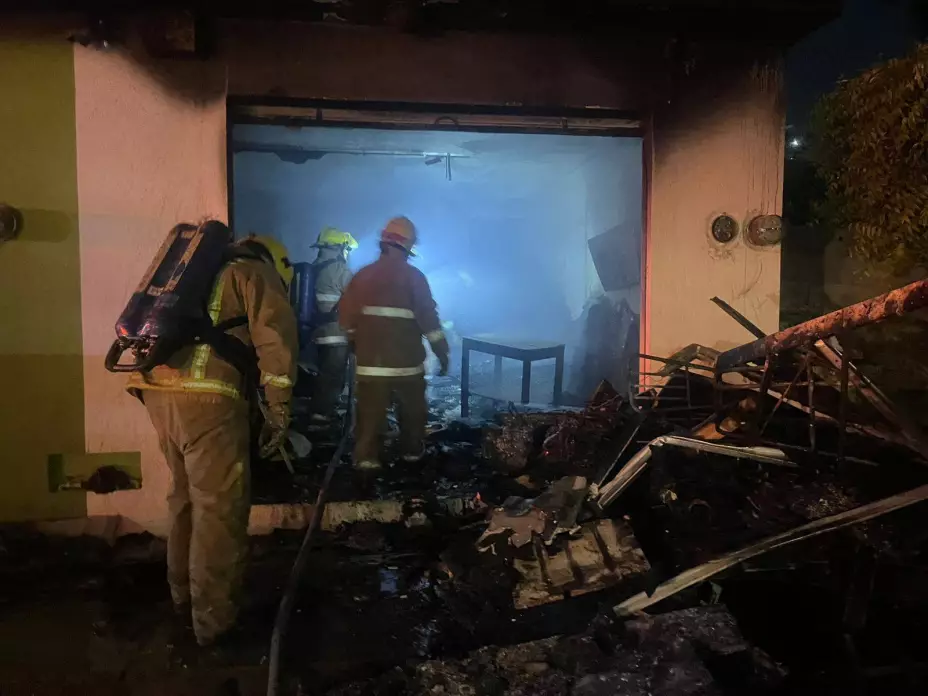 Incendio taller Tuxtla Gutiérrez